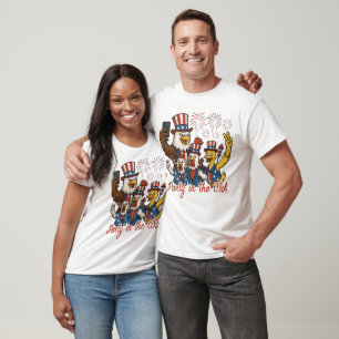 Camiseta Partido dos Animais Patrióticos dos EUA