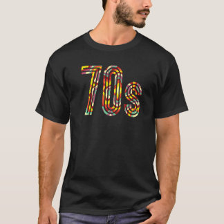 Camiseta Partido dos Anos setenta Vintage de 1970, na décad