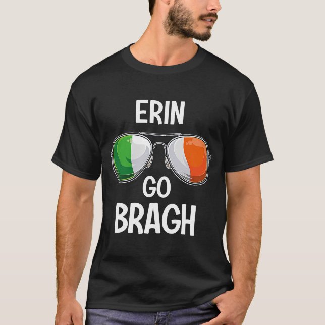 Camiseta Partido Irlandês do Dia de São Patrício Erin Go Br (Frente)