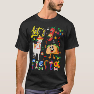 Camiseta Partido Lama Mexicano com Sombrero Taco Chili Sing