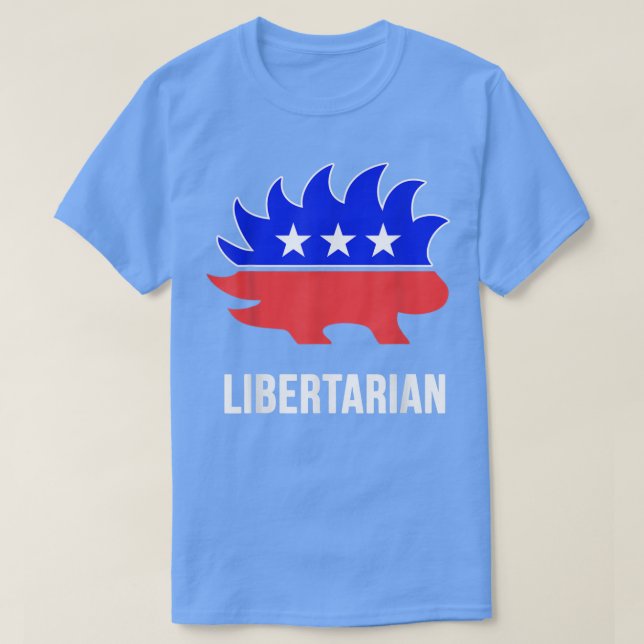 Camiseta Partido Libertário Porcupine Libertarian (Frente do Design)