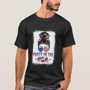 Camiseta Partido nos Estados Unidos Patriótica American Fla