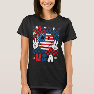 Camiseta Partido Nos Eua 4 De Julho, Bandeira Americana Sor