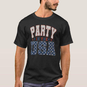 Camiseta Partido Nos EUA Feliz 4 De Julho Bandeira American