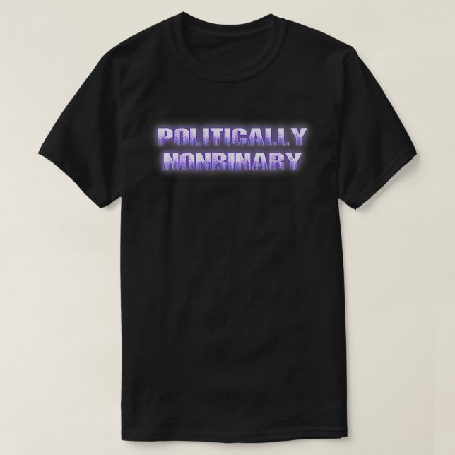 Camiseta Partido Politicamente Não-Binário 2 Partidário Ind (Frente do Design)