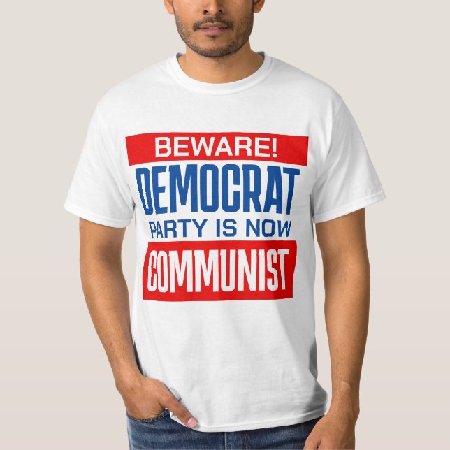 Camiseta Partido Pró-Republicano Democrata de Beware (Frente)