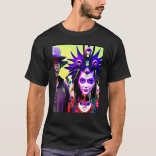 Camiseta Partido Rave Psicodélico EDM Trance Club DJ Neon 1