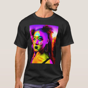 Camiseta Partido Rave Psicodélico EDM Trance Club DJ Neon 1