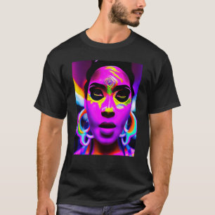 Camiseta Partido Rave Psicodélico EDM Trance Club DJ Neon 4