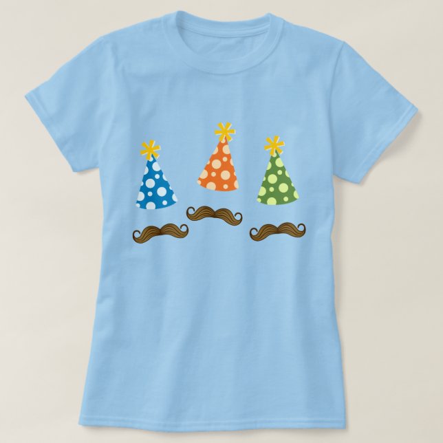 Camiseta Partido Retro Mustache (Frente do Design)