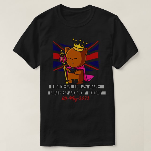 Camiseta Partido Rowdy Und do Rei Charles III Coronation St (Frente do Design)
