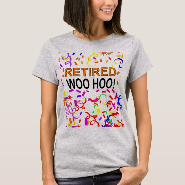 Camiseta Partido Woo Hoo Confetti, aposentado (Frente)