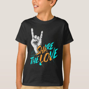 Camiseta Partilhar Homens Mulheres Meninos Meninos Meninas 
