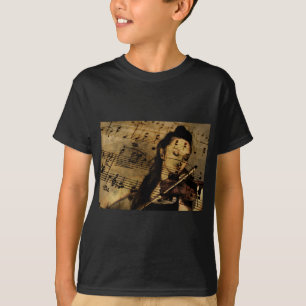 Camiseta Partitura do violino