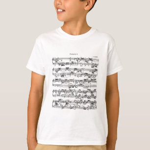 Camiseta Partitura por Bach