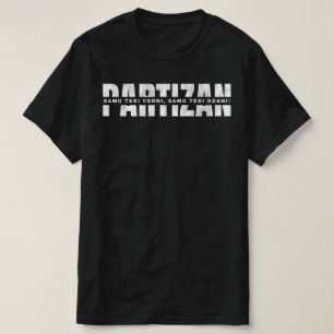 Camiseta PARTIZAN Texto Branco