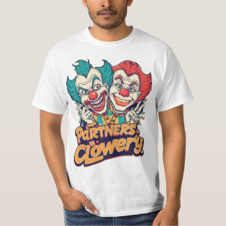 Camiseta Partners in Clowery (Funny Clown Pun)
