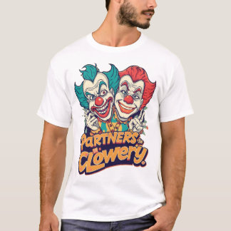 Camiseta Partners in Clowery (Funny Clown Pun)