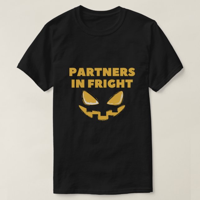 Camiseta Partners in Fright Halloween Tees (Frente do Design)