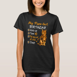 Camiseta Parto Aniversário Puro Pet Meu Gato O Dia Todo 10
