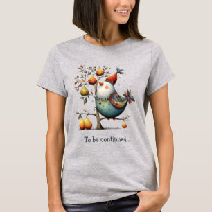 Camiseta Partridge Humorístico numa Árvore de Peras Caprich
