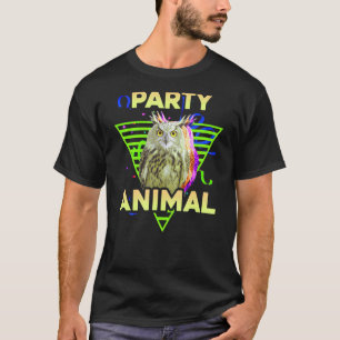 Camiseta PARTY ANIMAL Funny Owls Boys Aniversário de crianç