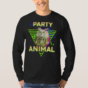 Camiseta PARTY ANIMAL Funny Owls Boys Aniversário de crianç