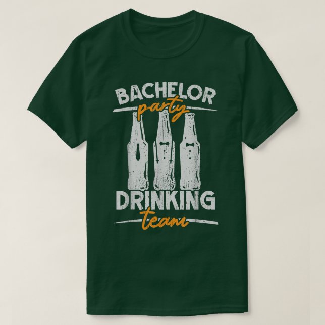 Camiseta Party Bachelor Drinking Team Groomsquad Groom Squa (Frente do Design)