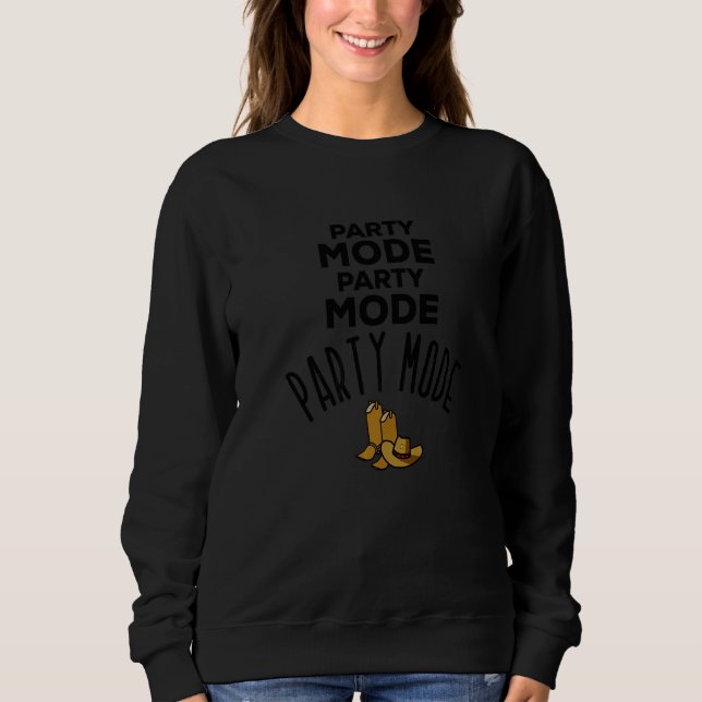 Camiseta Party Mode Party Mode Party Mode Country Music Son (Frente)
