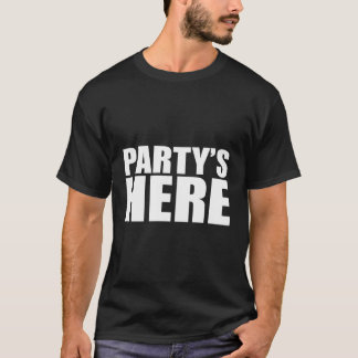 Camiseta Partys Aqui - Engraçada Pauly Presente Para Nova J