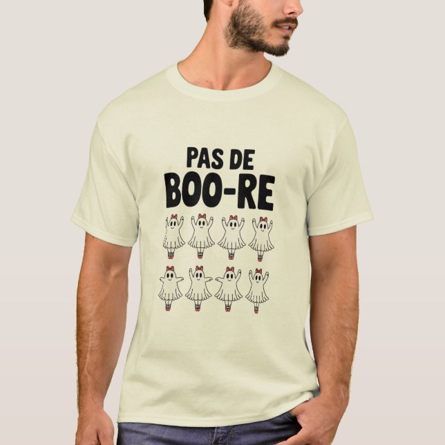 Camiseta Pas de Boo-re Bailarina Fantasma Halloween Assusta (Frente)