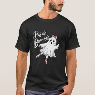 Camiseta Pas De Boo-rée Funny Balé Fantasma Dança Halloween