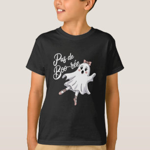 Camiseta Pas De Boo-rée Funny Balé Fantasma Dança Halloween