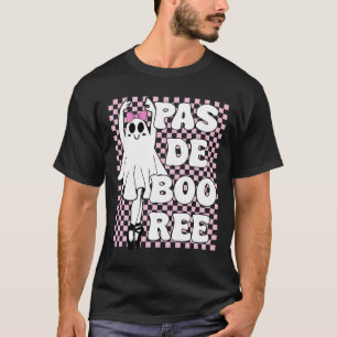 Camiseta Pas De Boo ree Funny Retro Balé Fantasmas Hallowee
