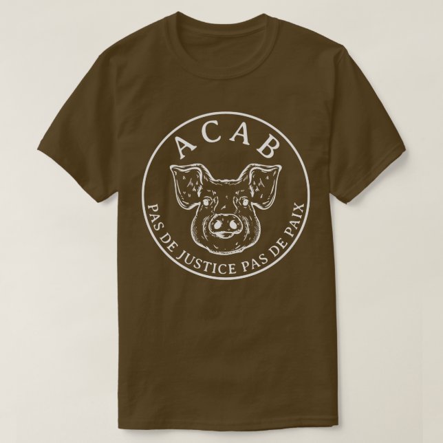 Camiseta Pas de Justice pas de paix (Frente do Design)