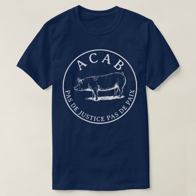 Camiseta Pas de Justice pas de paix 1 (Frente do Design)