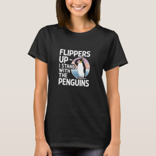 Camiseta Pás Para Cima Eu Fico Com O Protesto Pinguins