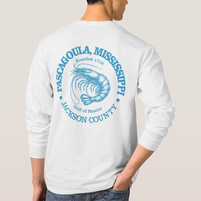 Camiseta Pascagoula (camarão) (Verso)