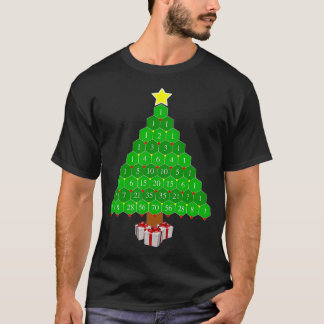 Camiseta Pascals Triangle Math Árvore de Natal 