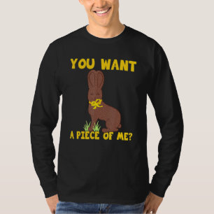 Camiseta Páscoa Adolescente Diz Coelhinho de Chocolate