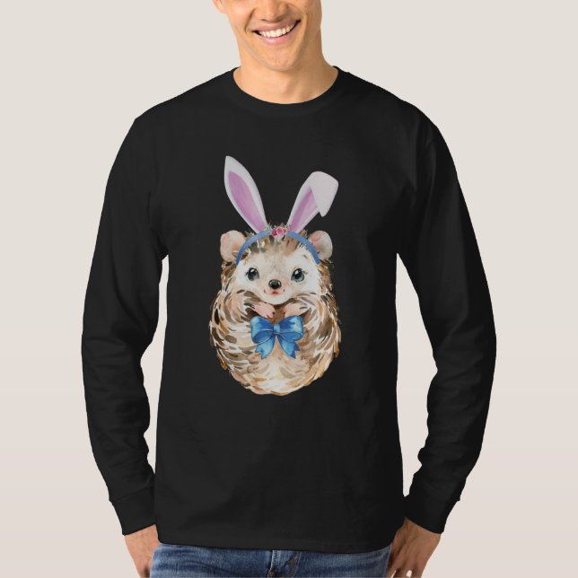 Camiseta Páscoa Adorável Coelhinho de Coelhinhos Orelha Arc (Frente)