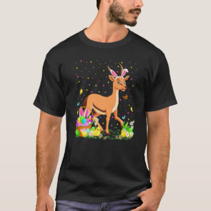 Camiseta Páscoa Antílope Coelho Caçador de Ovos Páscoa Antí