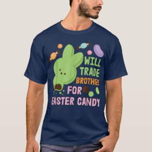 Camiseta Páscoa BargainVai Trocar Irmão Por Páscoa Candy