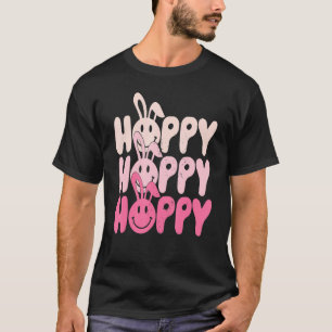 Camiseta Páscoa Bonita, Coelhinho, Orelhas, Tripulação Não 