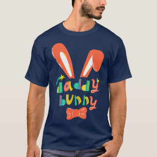 Camiseta Páscoa Bonita Da Família Coelhinho De Pai Para Pai