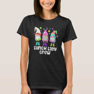 Camiseta Páscoa Bonita Dia de Gnomo Almoço Lady Crew Café W