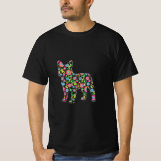 Camiseta Páscoa Boston Terrier Dog Páscoa Flowers Spring