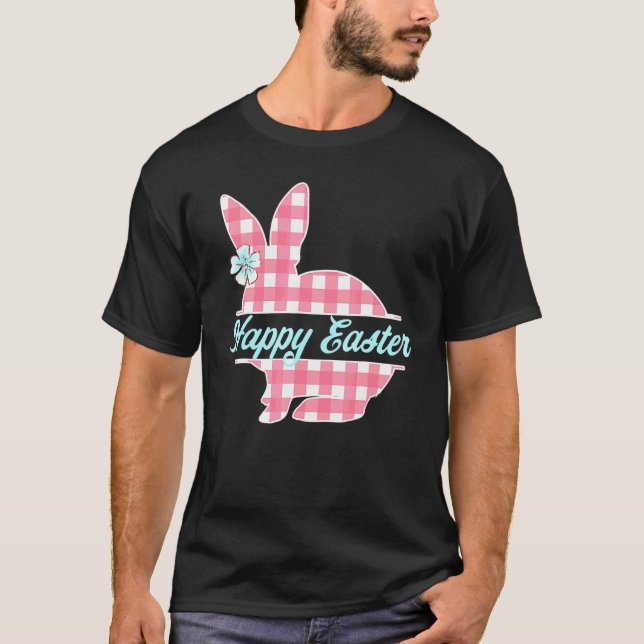 Camiseta Páscoa Buffalo Check Xadrez Gingham Felz pascoa Bu (Frente)