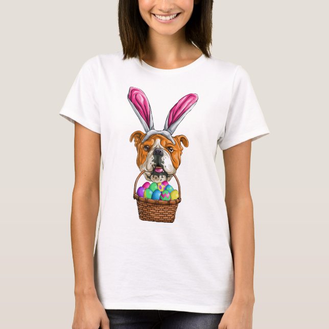 Camiseta Páscoa Buldogue (Frente)