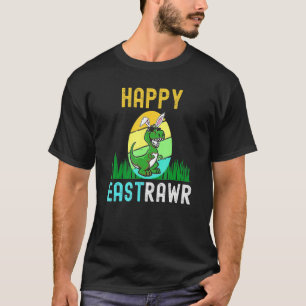 Camiseta Páscoa Bunny Dinosaur Egg 2022 Happy Eastrawr T R